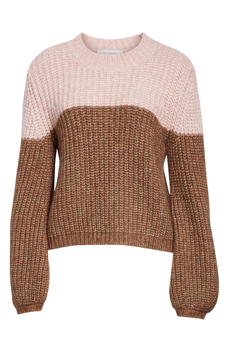 La Ligne Two-Tone Sweater, Alternate, color, 