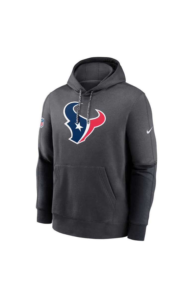 Nike Men's Nike Anthracite Houston Texans 2024 Sideline Club Pullover Hoodie, Alternate, color, Anthracite