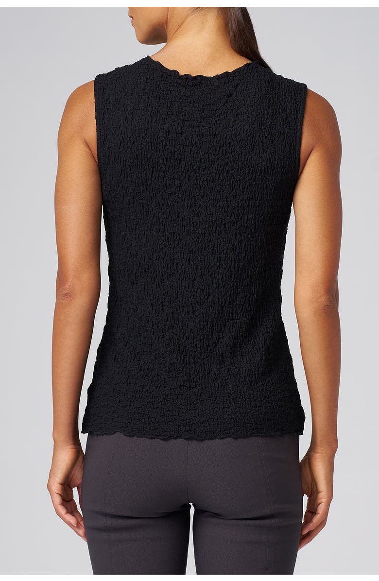 Franne Golde Doheny Textured Sleeveless Top, Alternate, color, Black