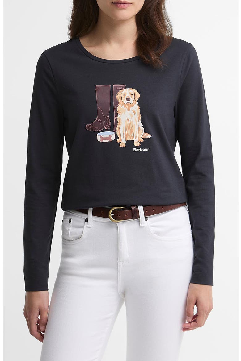 Hedley Graphic Long Sleeve T-Shirt, Main, color, DARK NAVY