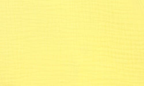 Rain And Rose Cotton Gauze Camp Shirt In Yellow