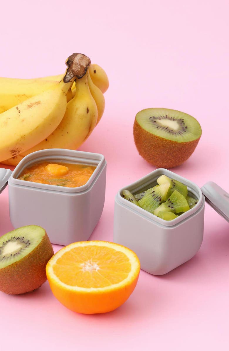 Miniware Grow Bento Box Set, Alternate, color, Cotton Candy Dove Grey