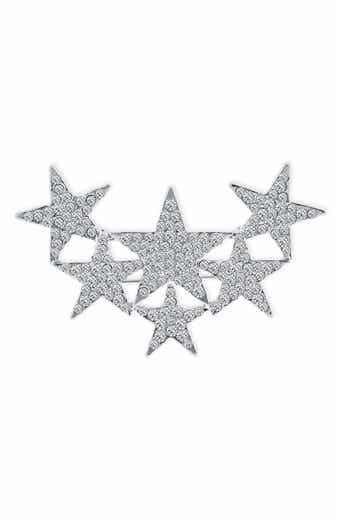 BLING JEWELRY Large Holiday Star Brooch