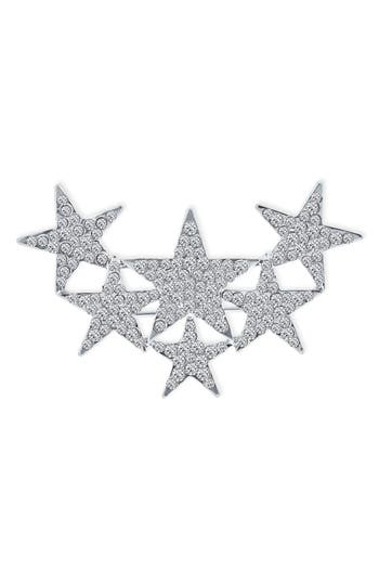 Bling Jewelry Large Holiday Star Brooch In Metallic