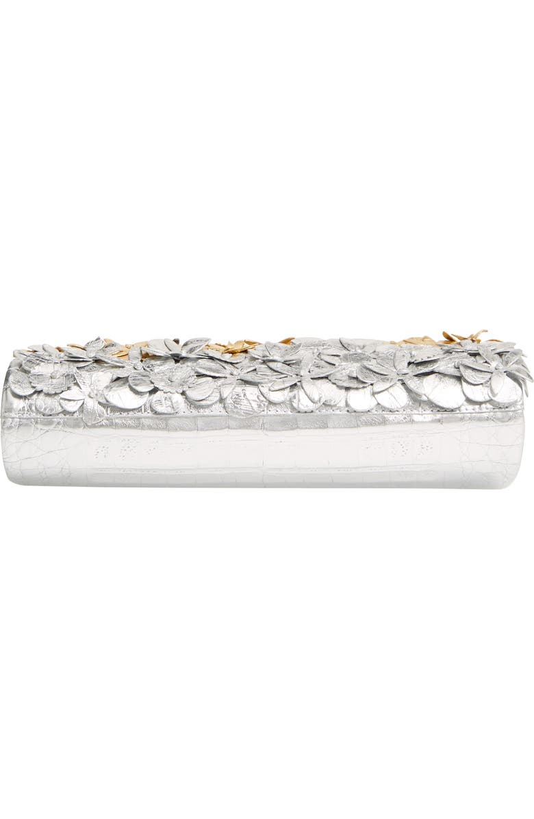 Nancy Gonzalez Flora Genuine Crocodile Clutch, Alternate, color,