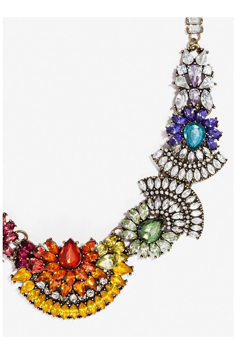'Rainbow Frank' Collar Necklace, Alternate, color, ANTIQUE GOLD