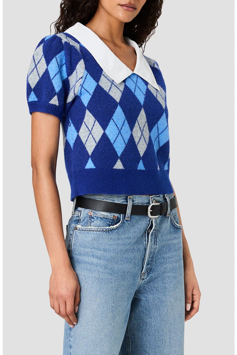 Koda Argyle Knit Combo Sweater, Alternate, color, OVERSIZED ARGYLE