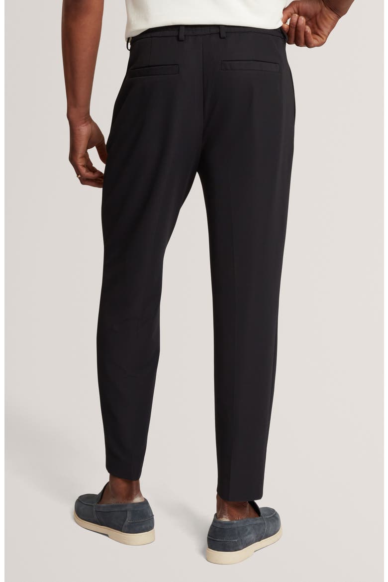 Cialdat Pleated Straight Leg Drawstring Pants, Alternate, color, BLACK