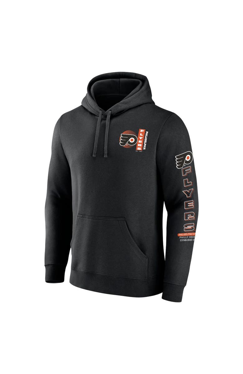FANATICS Men's Fanatics Black Philadelphia Flyers Revolution Pullover Hoodie, Alternate, color, Black