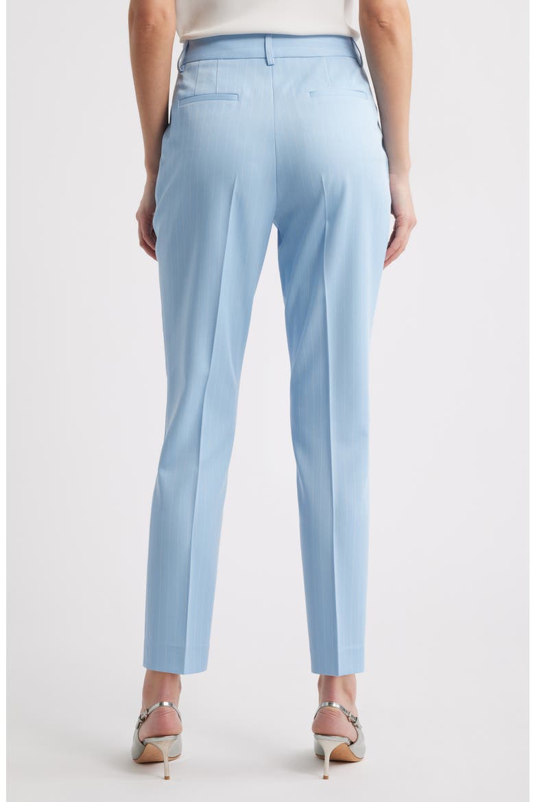 Classic Pinstripe Straight Leg Pants, Alternate, color, ICE BLUE