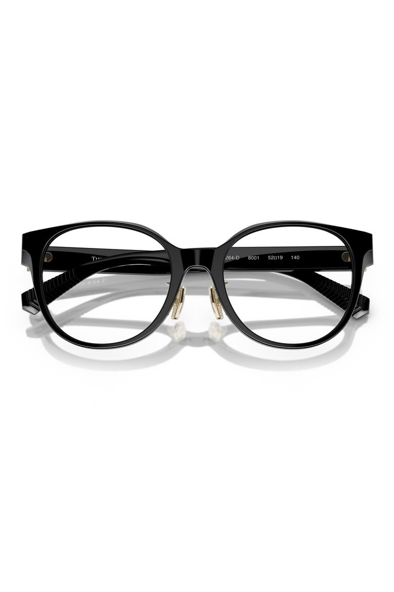 52mm Round Optical Glasses, Alternate, color, BLACK