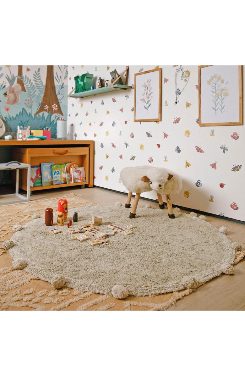 Lorena Canals Washable Rug Bubbly, Alternate, color, Olive, Natural