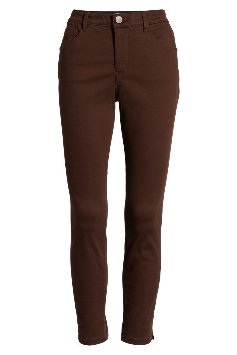 High Waist Ankle Skinny Pants, Alternate, color, COLD BREW