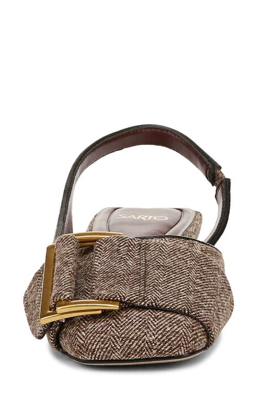 SARTO BY FRANCO SARTO SARTO BY FRANCO SARTO TRACY SLINGBACK SQUARE TOE FLAT 