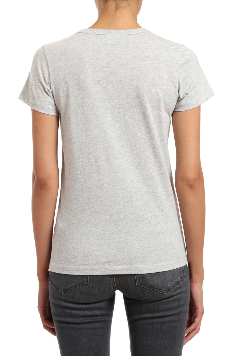 Slim Fit Cotton Slub T-Shirt, Alternate, color, SNOW GREY MELANGE