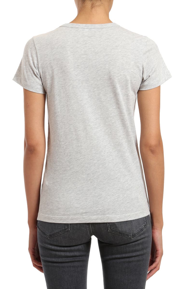 Mavi Jeans Slim Fit Cotton Slub T-Shirt, Alternate, color, Snow Grey Melange