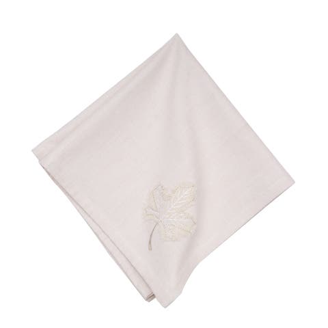 Neutral Maple Leaves Napkin