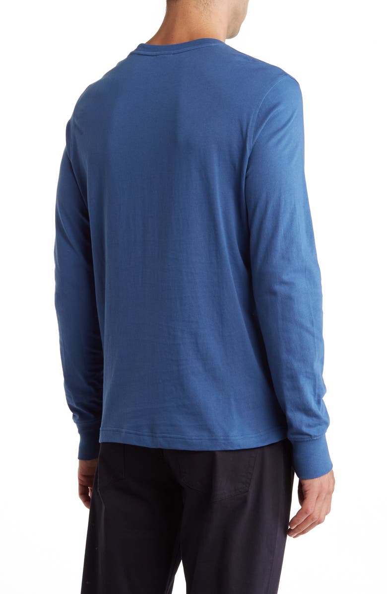 Brooks Brothers Classic Cotton Long Sleeve Golf T-Shirt, Alternate, color, 