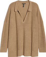 Eileen Fisher Classic Collar Merino Wool Sweater