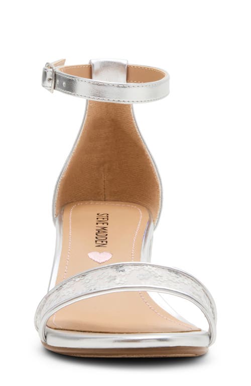 Steve Madden Jcarrson Ankle Strap Sandal In Silver