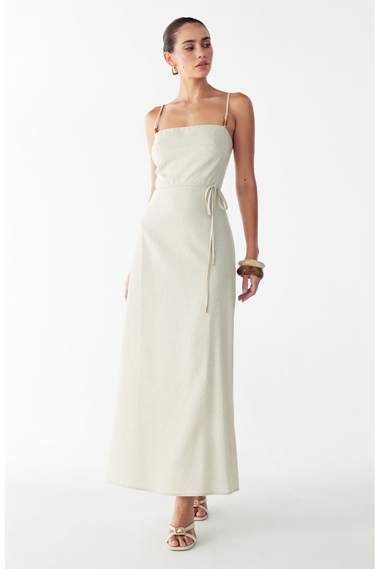 Beatriz Midi Dress, Alternate, color, Oat