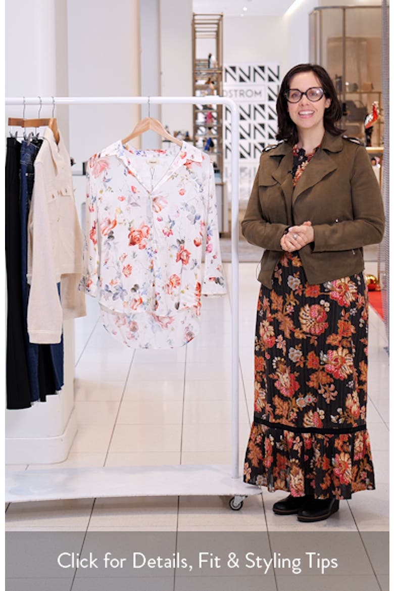 Camille Print Button-Up Shirt video