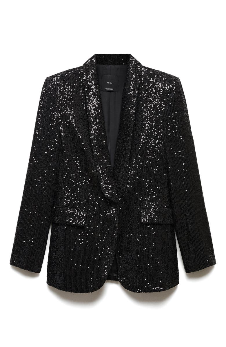 MANGO Sequin Blazer, Alternate, color, 