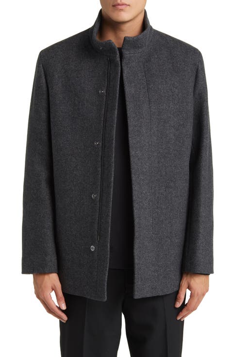Clarence Herringbone Wool Blend Jacket