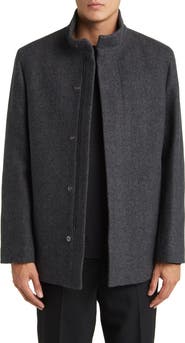 Theory Clarence Herringbone Wool Blend Jacket