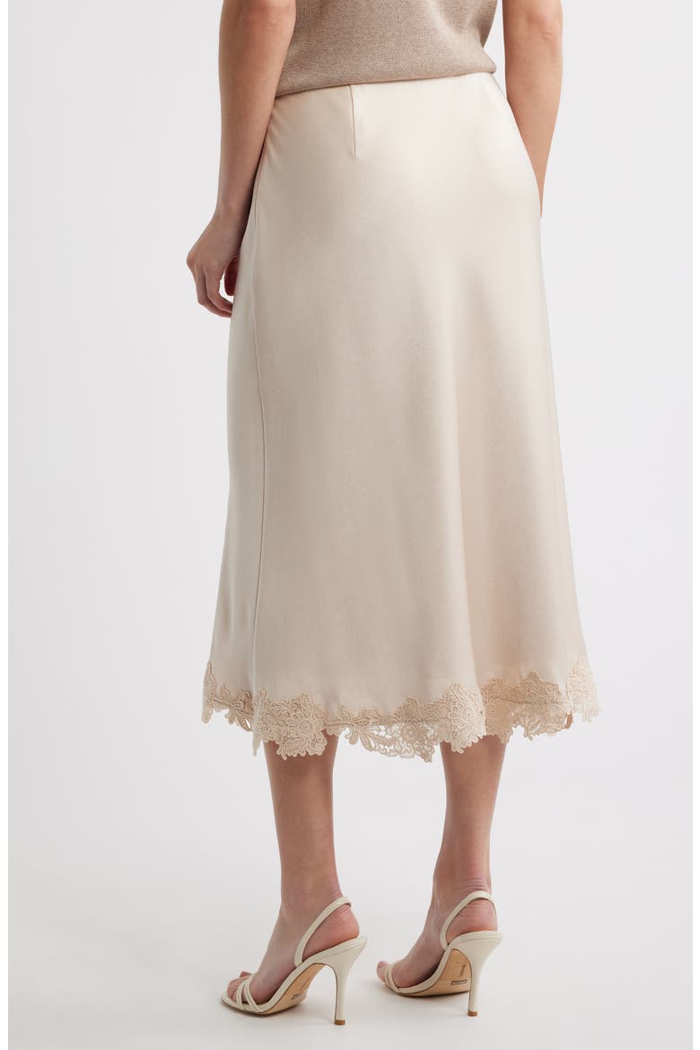 Brooks Lace Detail Satin Slip Skirt, Alternate, color, ANTIQUE