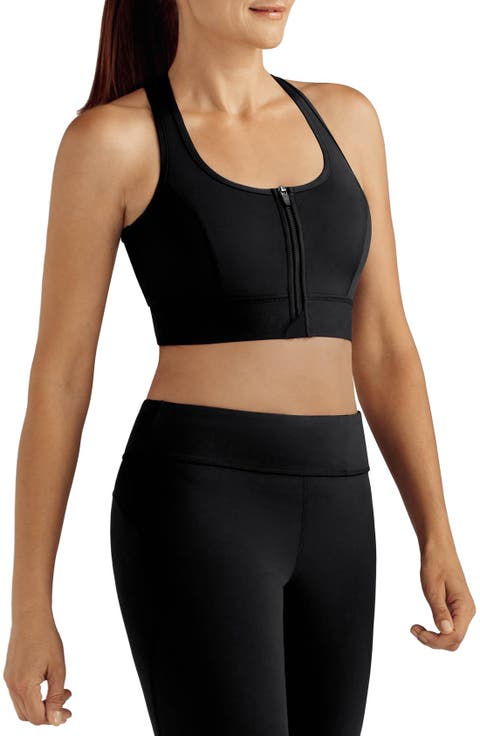AMOENA Front Zip Sports Bra