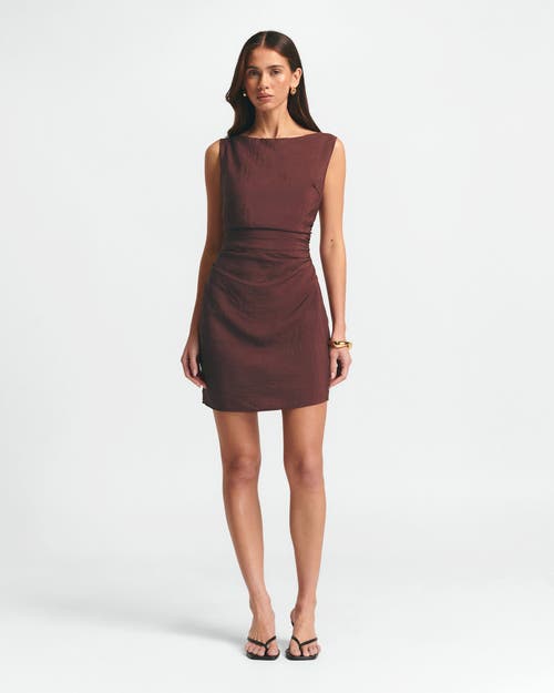 St Mrlo Sara Mini Dress In Brown