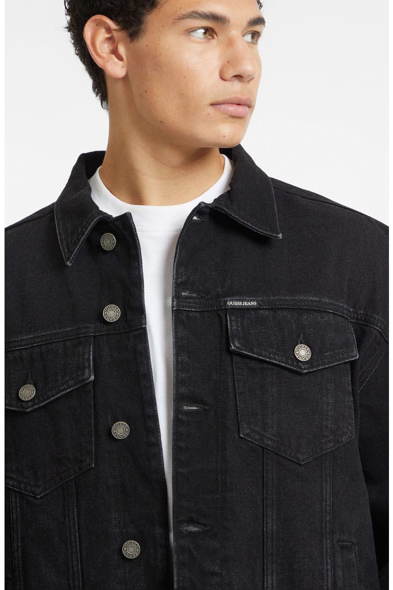 Oversize Denim Trucker Jacket, Alternate, color, GJBB