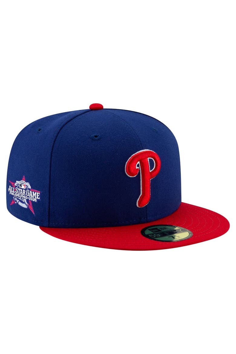 Men's New Era  Royal/Red Philadelphia Phillies 2026 All-Star Game Authentic Collection Side Patch 59FIFTY Fitted Hat, Main, color, Royal