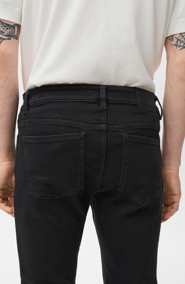 MANGO Jude Skinny Jeans, Alternate, color, Black Denim