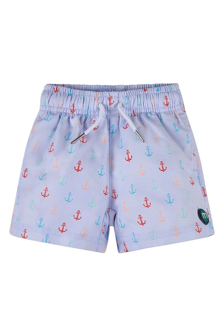 Kids' Sail and Anchor Swim Trunks with Pockets, Main, color, Blue