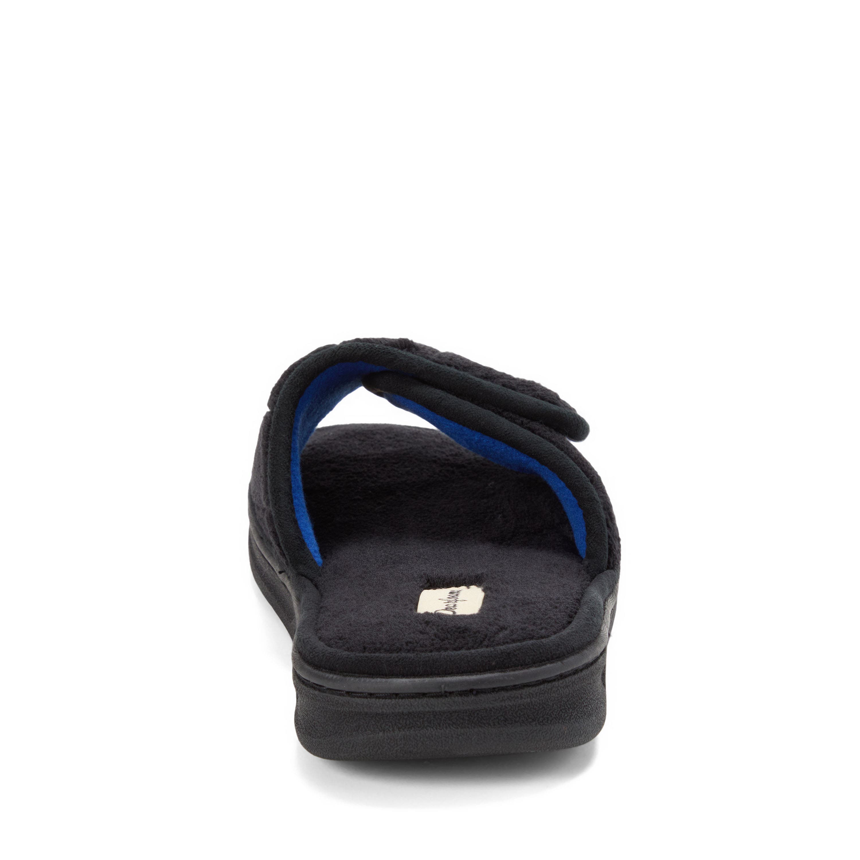 DEARFOAMS Collin Terry Adjustable Shower Slide Slipper, Alternate, color, Black