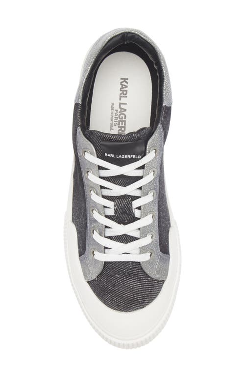 Karl Lagerfeld Paris Low Top Sneaker In Black
