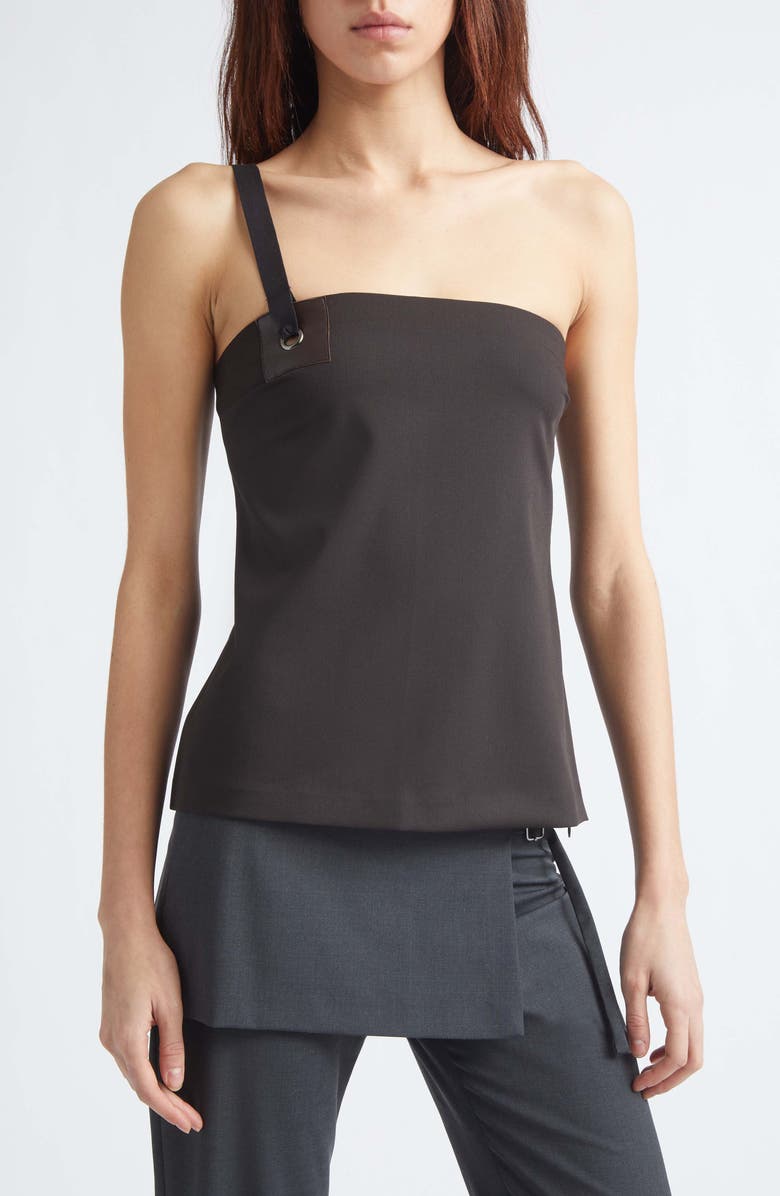 Paloma Wool Lali One-Shoulder Tank, Alternate, color, 326 - Brown
