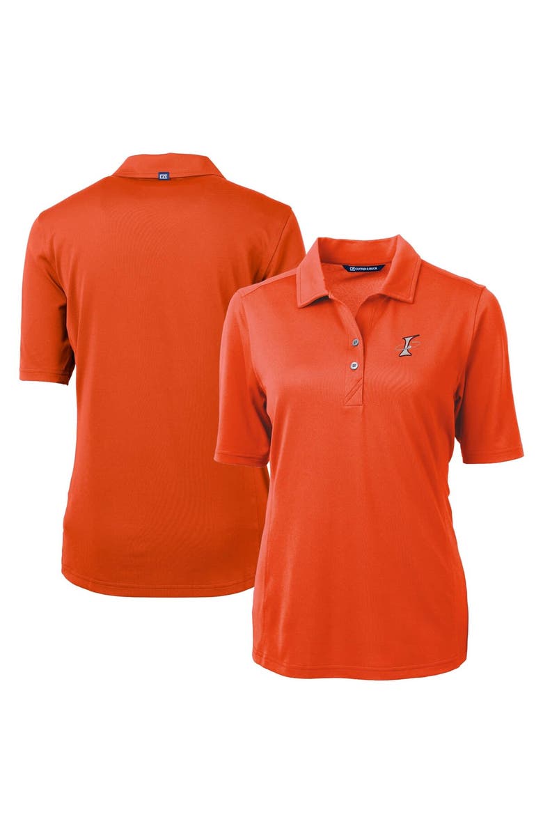 Cutter & Buck Women's Cutter & Buck Orange Albuquerque Isotopes Virtue DryTec Eco Pique Recycled Polo, Alternate, color, Orange
