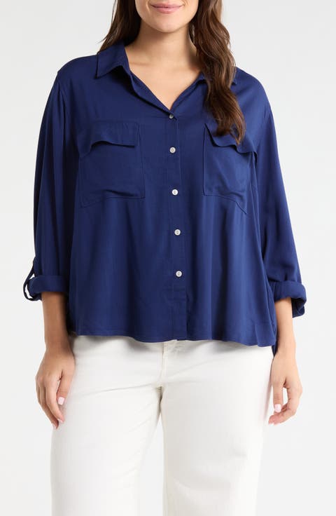 Felicity Button-Up Shirt (Plus)