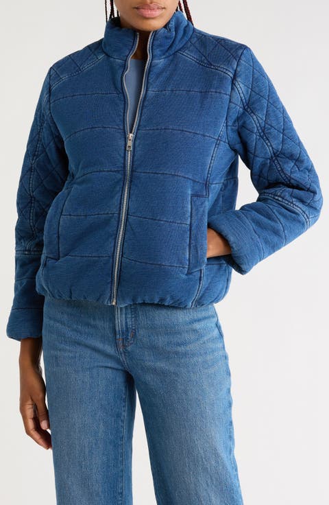 Denim Puffer Jacket