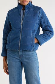 CITY BLUES Denim Puffer Jacket