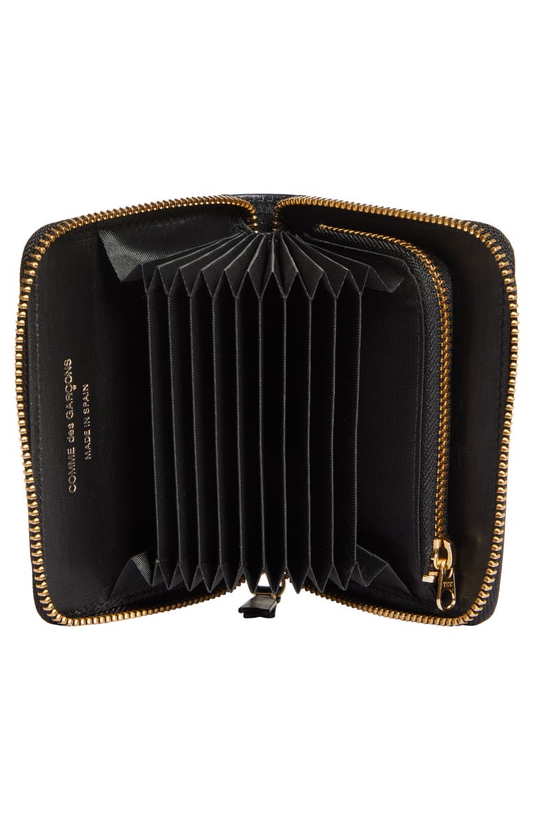 Comme des Garçons Wallets Classic Leather Zip Accordion Wallet, Alternate, color, 