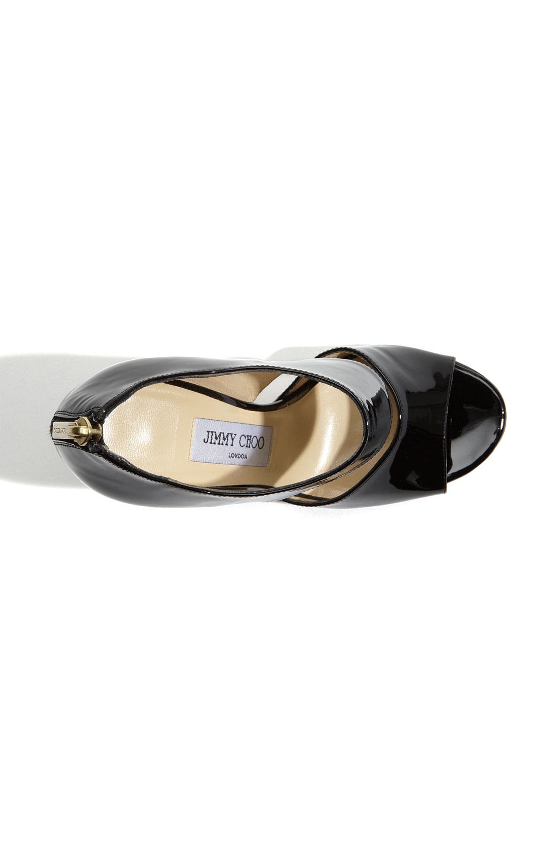 'Private' Cuff Patent Leather Sandal, Alternate, color, BLACK PATENT