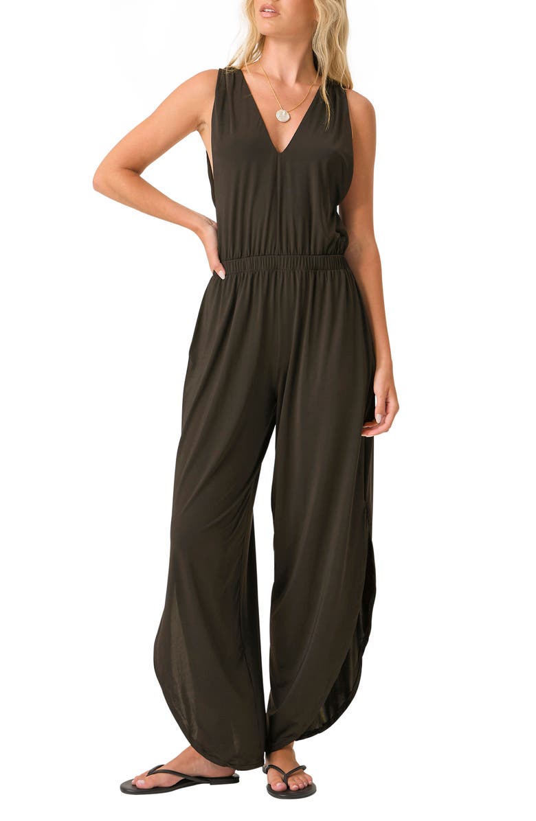 PQ SWIM Joanne Cover-Up Jumpsuit, Main, color, 