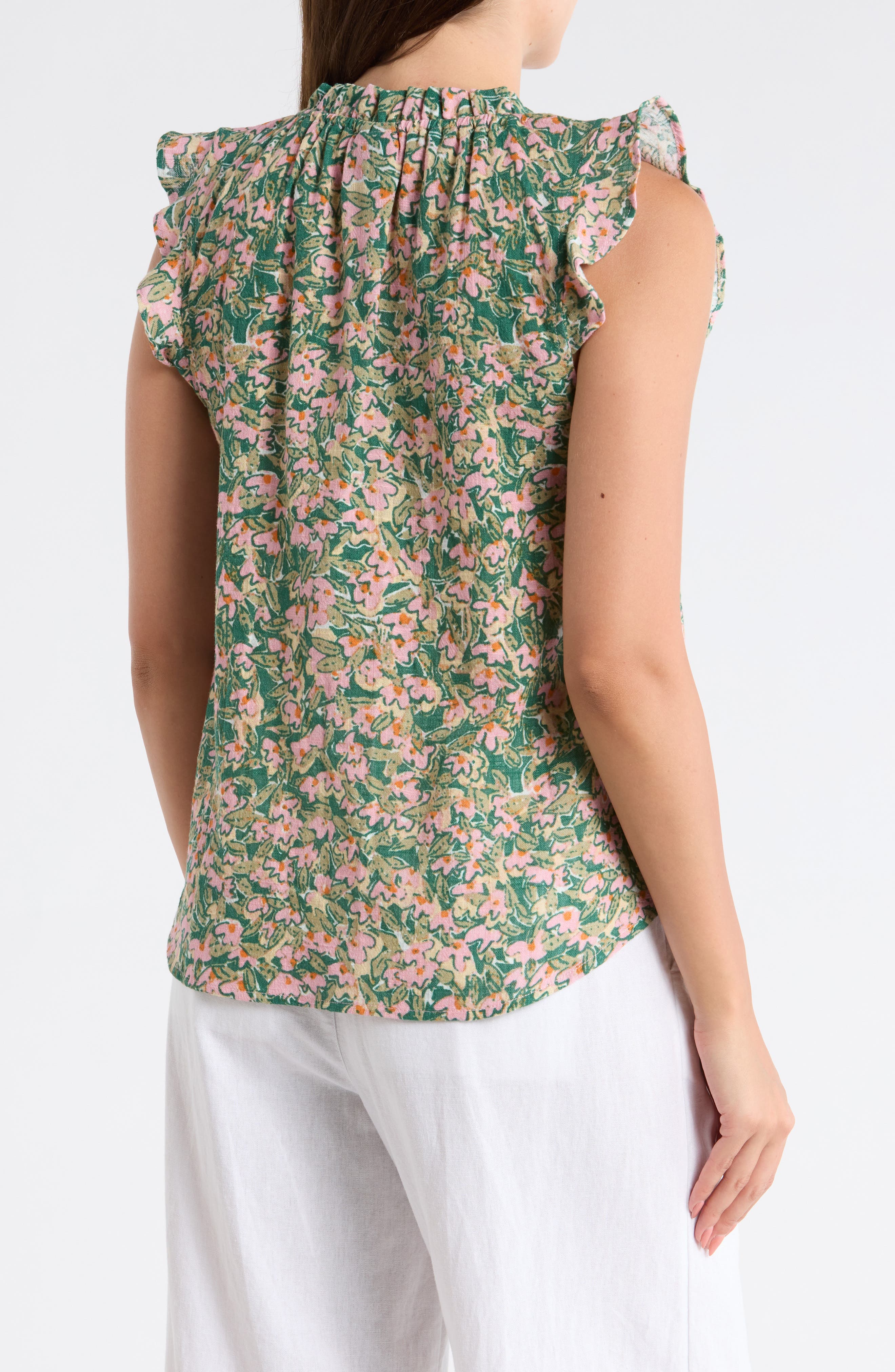 Ruffle Sleeveless Cotton Top - image 2