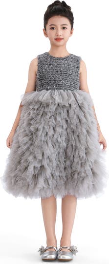 Tulleen Textured Bodice Tulle Gown | Nordstrom