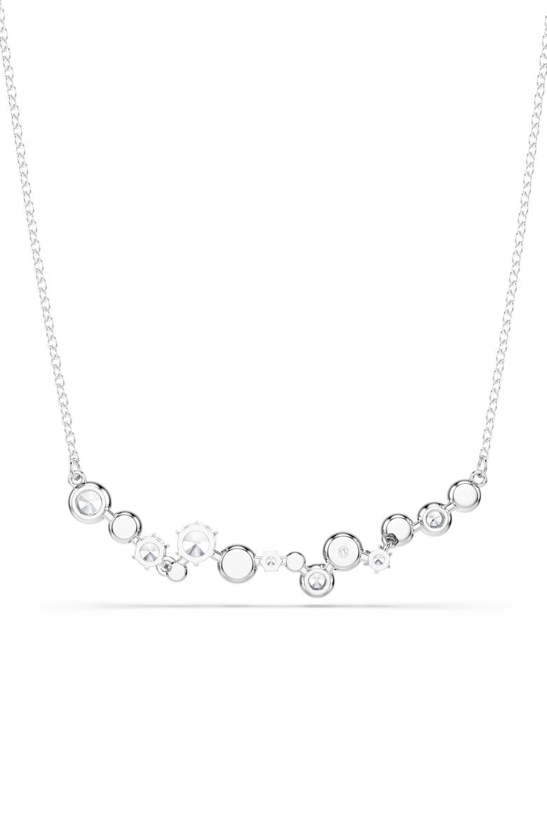 Swarovski Constella Crystal Frontal Necklace, Alternate, color, Rhodium/ Crystal