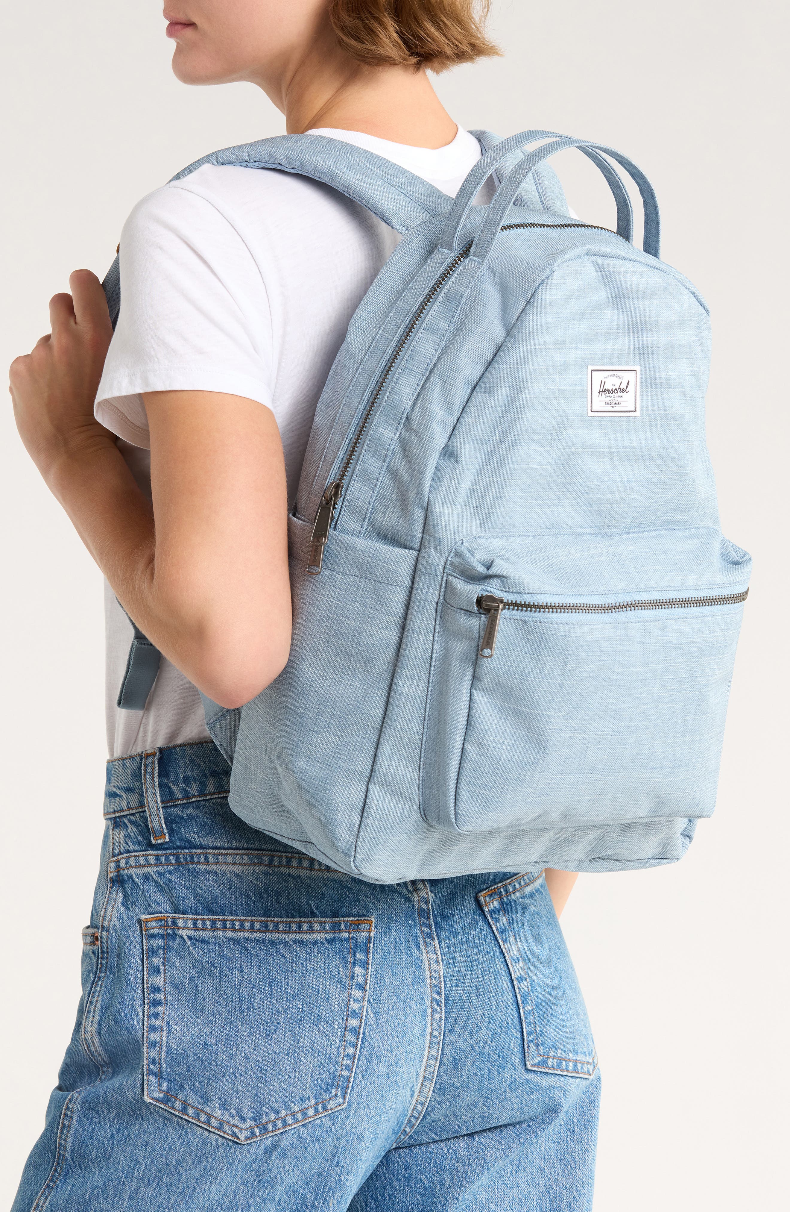 Herschel Supply Co. Nova Backpack, Alternate, color, Ashley Blue Crosshatch